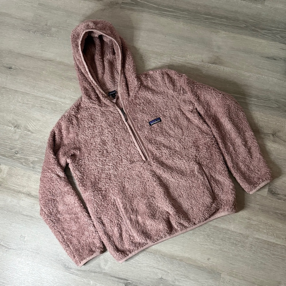 Patagonia Women’s Retro Fleece Quarter Zip Hooded Pullover Size M Gorpcore